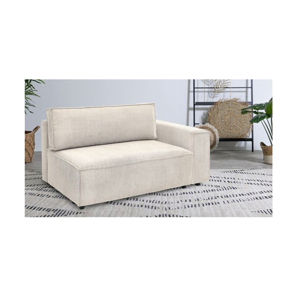 Kreem velvetist diivanimoodul, parem nurk  Nihad modular - Bobochic Paris-image-1