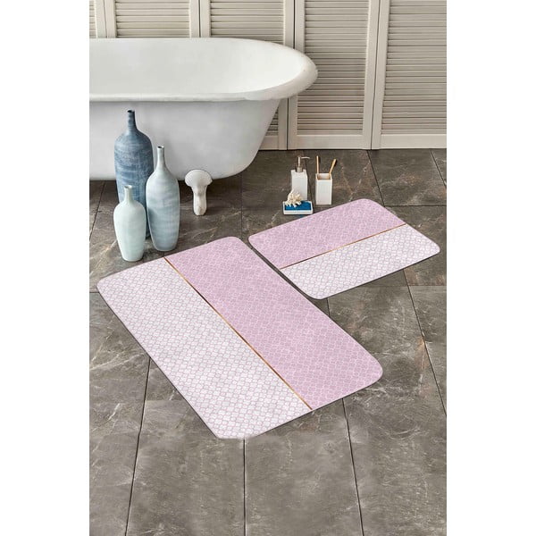 Roosad vannitoamatid 2tk komplektis 60x100 cm – Mila Home-image-3