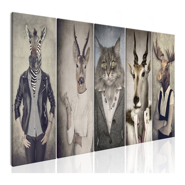 Obraz na plátně Artgeist Animal Mask, 225 x 90 cm