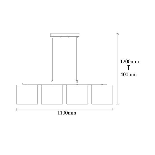 Must metallist ripplamp kreemjate toonidega Opviq lights Jacob - Opviq lights-image-2