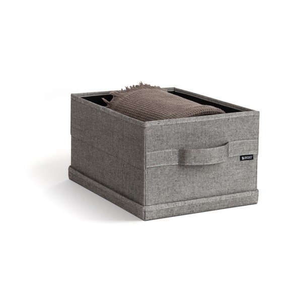 Hall tekstiilist hoiukast koos kaanega 27x36x19 cm Soft Storage Small - Bigso-image-1