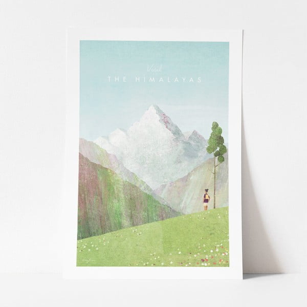 Plakat , 30 x 40 cm Himalayas - Travelposter