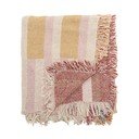 Taaskasutatud puuvillast pruun tekk 130x160 cm Lane - Bloomingville