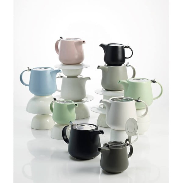 Helehall portselanist teekann koos sõelaga Tint, 600 ml - Maxwell & Williams-image-1