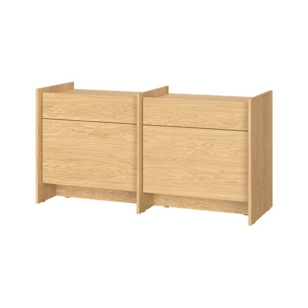 Tammepuust kummut naturaalses värvitoonis 146x76x51 cm Hido - noo.ma