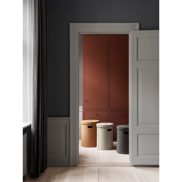 Tumehall kunstnahast pesukorv Sahla M - Blomus-image-4