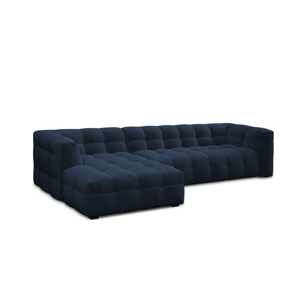 Sinine sametne nurgadiivan , vasakpoolne nurk Vesta - Windsor & Co Sofas-image-3