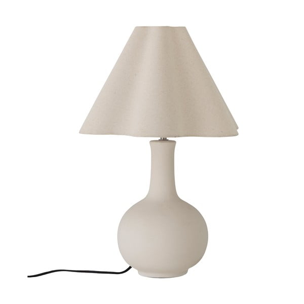 Kreem lauavalgusti tekstiilist varjuga (kõrgus 60 cm) Heide - Bloomingville