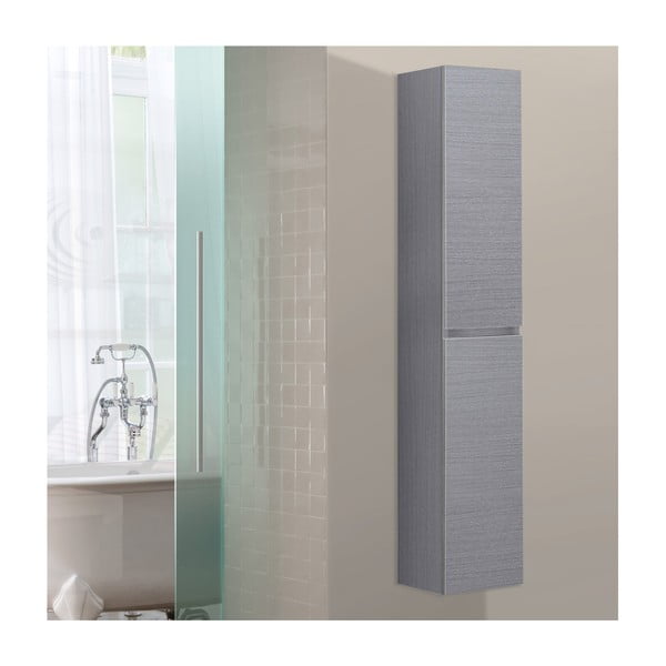Koupelnová závěsná skříňka Column, odstín šedé