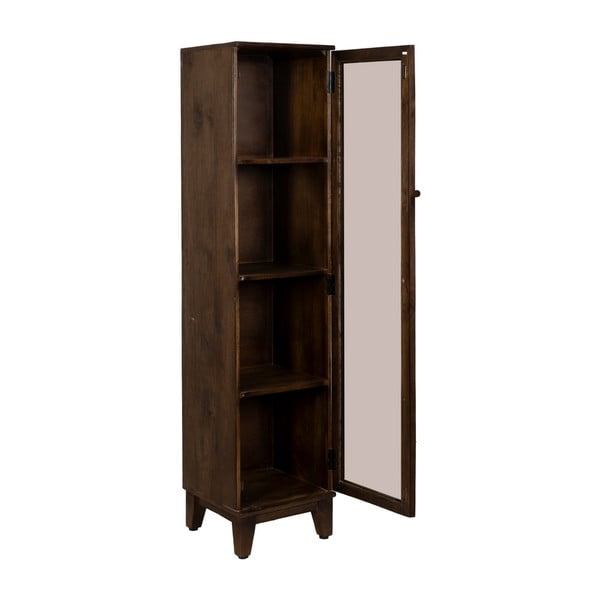 Pruun mangopuidust vitriinkapp 40x180x40 cm Ravi - Ixia-image-2