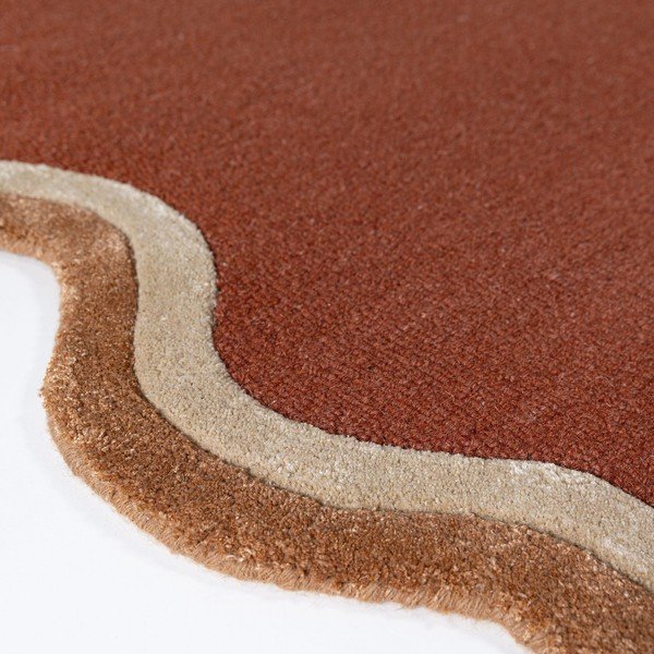 Käsitsi kootud villaseguga vaip terrakota värvi 120x170 cm Rivo Wool - Flair Rugs-image-4
