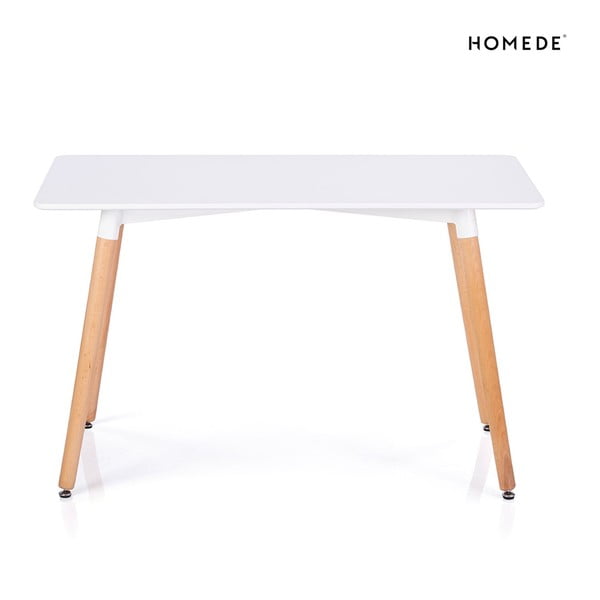 Valge lauaga söögilaud 80x120 cm Elle - Homede-image-2