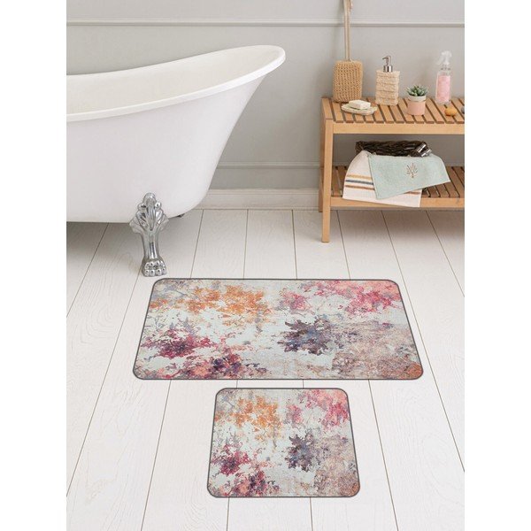 Roosa-lilla vannitoamattide komplekt 2 tk 60x100 cm - Mila Home-image-1