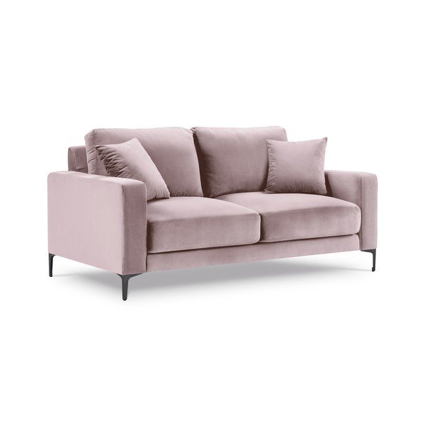 Roosa sametne diivan , 158 cm Harmony - Kooko Home-image-2