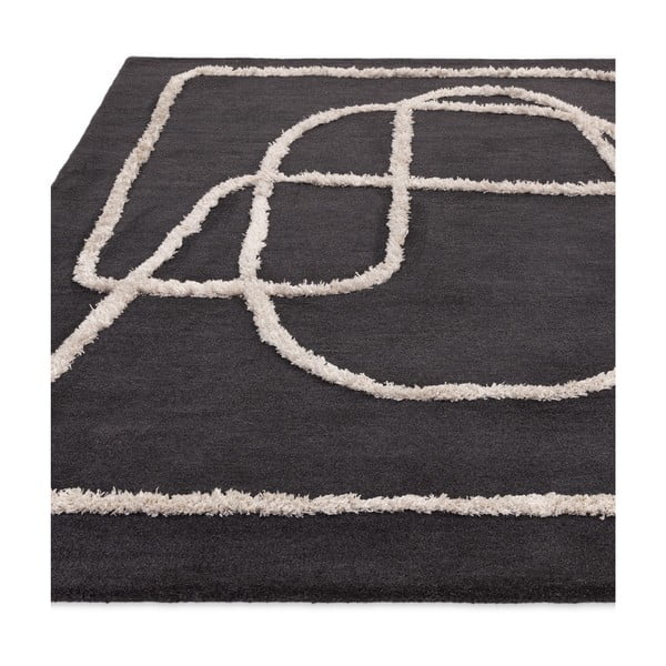 Must käsitsi kootud villane vaip 160x230 cm Matrix - Asiatic Carpets-image-3
