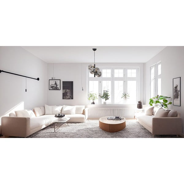 Must-hall klaasist varjuga rippvalgusti ø 15 cm Forte – Squid Lighting-image-1