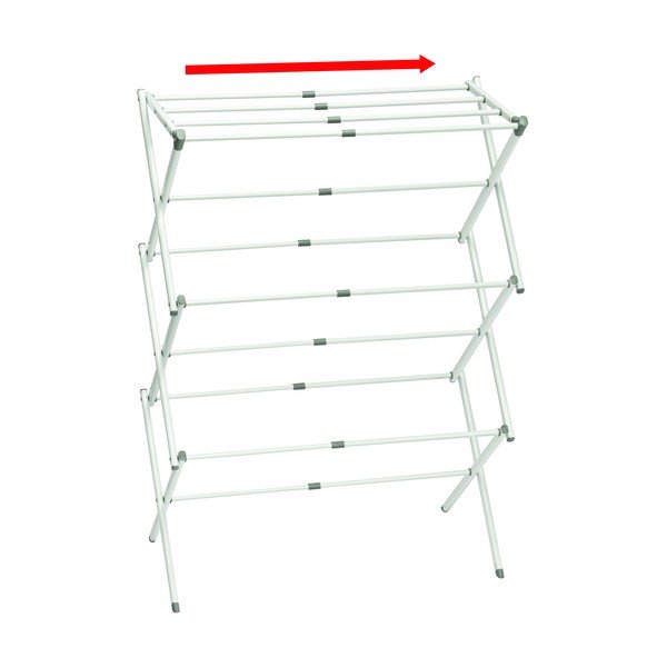 Valge 3-astmeline riidekuivatusmasin , 75 x 38 cm Brezio - iDesign-image-3