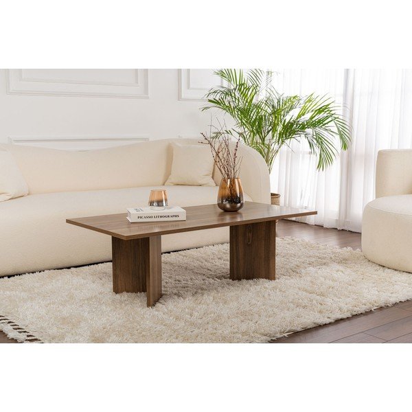 Tumepruun diivanilaud 60x119 cm Sabin - Kalune Design-image-1