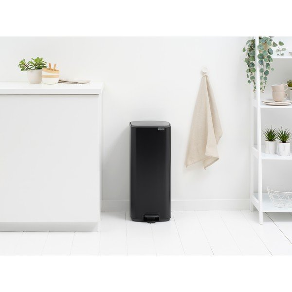 Matt must terasest prügikast 30 l Bo - Brabantia-image-1