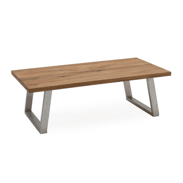 Konferenční stolek z kovu a dubového dřeva VIDA Living Trier, délka 1,3 m