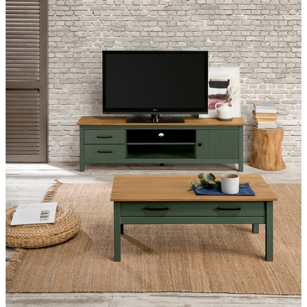 Roheline puidust kohvilaud Miranda - Marckeric-image-1