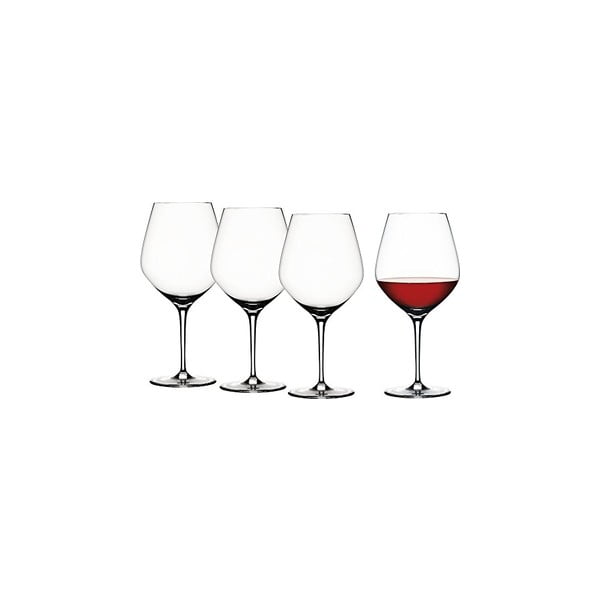 Set 4 sklenic na červené víno Burgundy