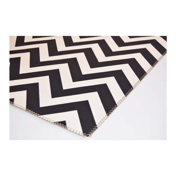 Must-valge vaip Ryan, 50 x 80 cm Geo - Vitaus-image-2