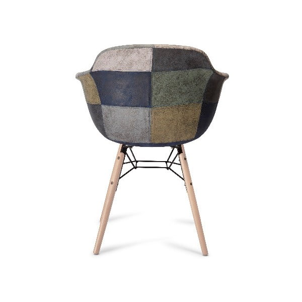 Šedá jídelní židle s nohami z bukového dřeva Furnhouse Flame Patch-image-3