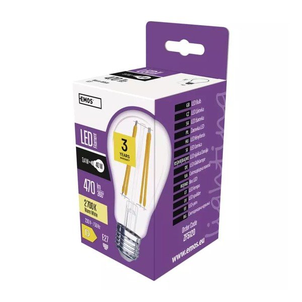 Soe LED-pirn E27, 3 W - EMOS-image-1