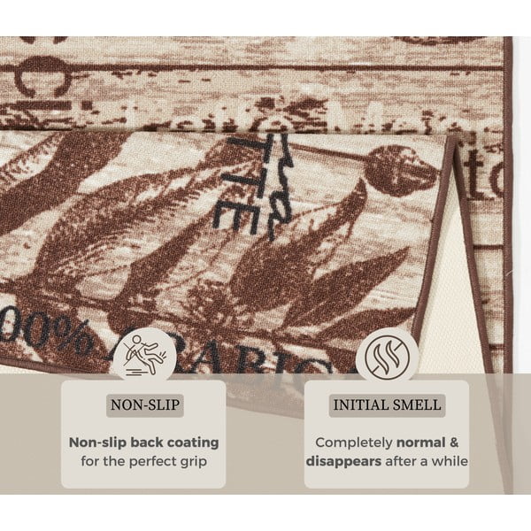 Pruun köögijooksja Delicious Coffee, 67 x 180 cm Delicious Coffee - Hanse Home-image-4