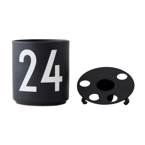 Must portselanist küünlajalg - Design Letters-image-2