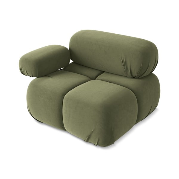 Heleroheline sametist diivanimoodul (vasakpoolne nurk) Lokua - Makamii-image-3