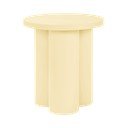 Kollane taburet tuhavärvi dekooriga Oly - noo.ma