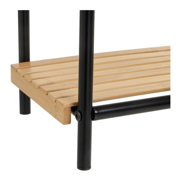 Must-bambusest riiul 41x77 cm - Casa Selección-image-1