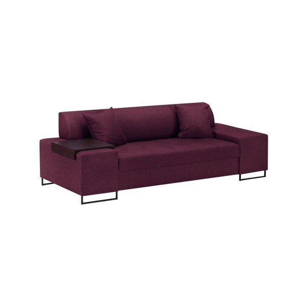 Fialová pohovka s nohami v černé barvě Cosmopolitan Design Orlando, 220 cm-image-2