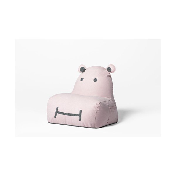Heleroosa laste kott-tool Hippo - The Brooklyn Kids-image-1
