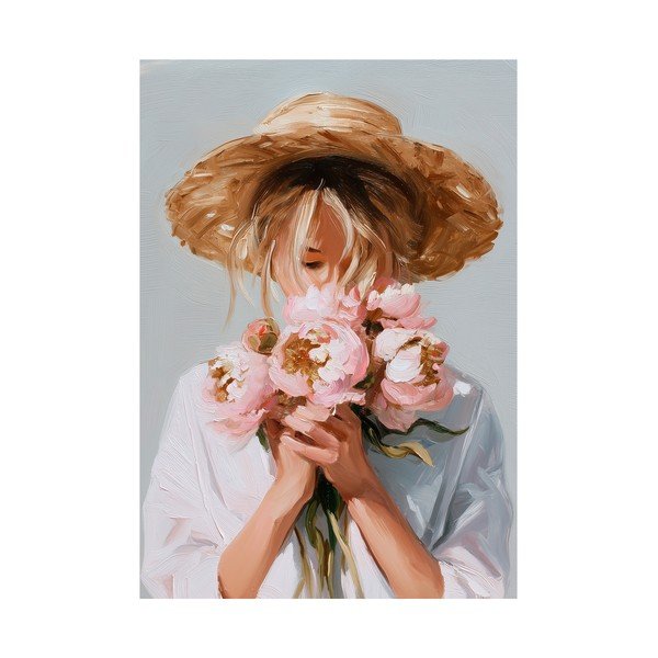 Käsitsi maalitud elementidega maal 70x100 cm Estelle - Styler