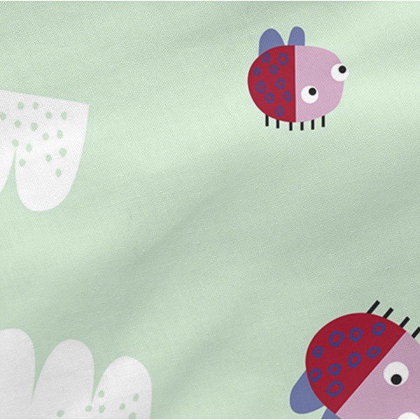 Beebi puuvillane lina, 60 x 120 cm Patchwork Animal - Moshi Moshi-image-4