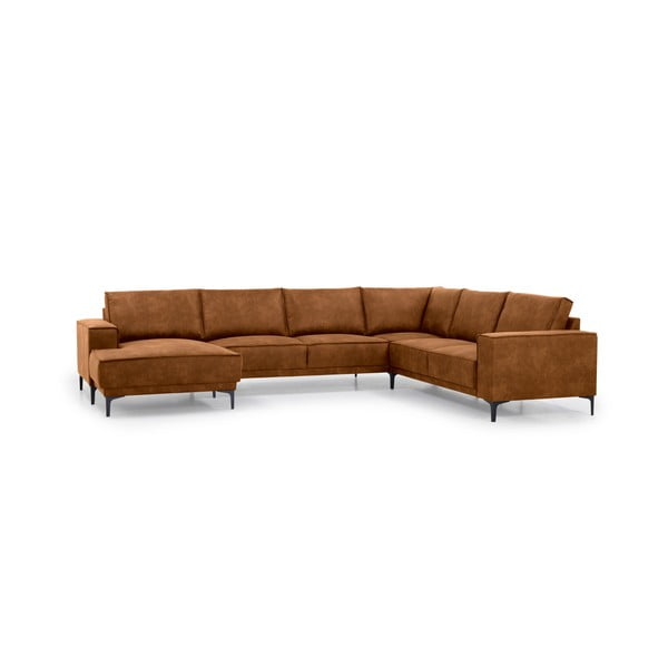 Pruun kunstnahast nurgadiivan (vasak nurk/"U") Copenhagen - Scandic-image-2