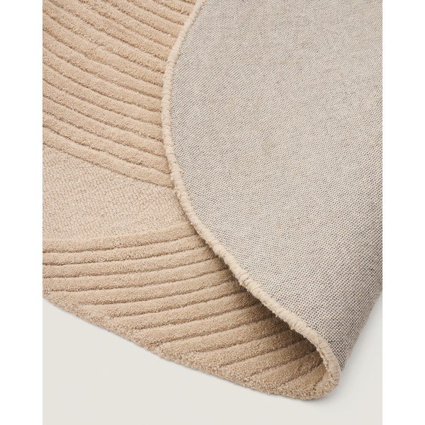 Kreem käsitsi kootud villane vaip 160x230 cm Domm - Kave Home-image-4