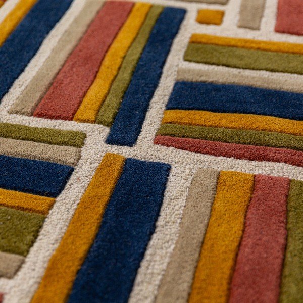 Käsitsi kootud villane vaip 160x230 cm Lattice Shaped - Flair Rugs-image-3