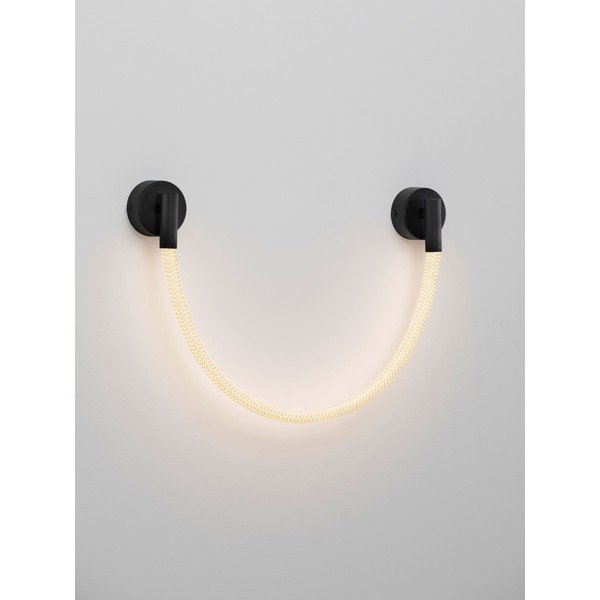 Valge/mattmust terasest LED-seinavalgusti Ilane - Nova Luce-image-2