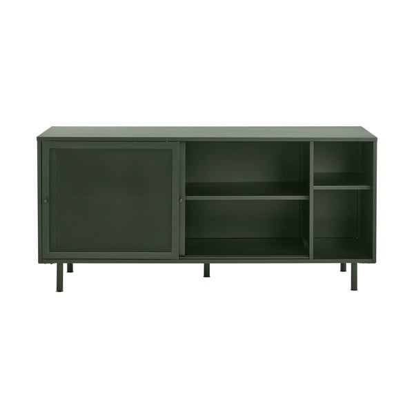 Tumeroheline metallist lükandustega madal kummut 160x75 cm Veep - Unique Furniture-image-1