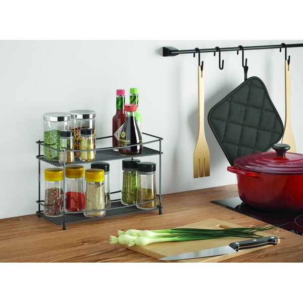 Must kahetasandiline Lava vürtsiriiul - Metaltex-image-1