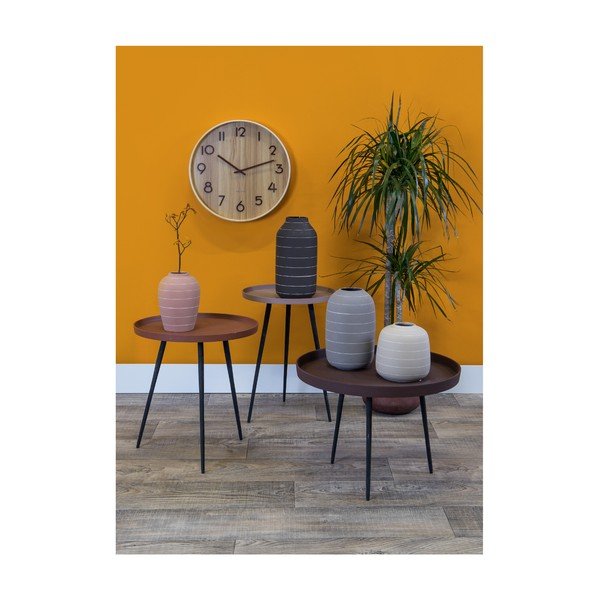 Lehtpuidust helepruun seinakell Medium, ø 40 cm Pure - Karlsson-image-3