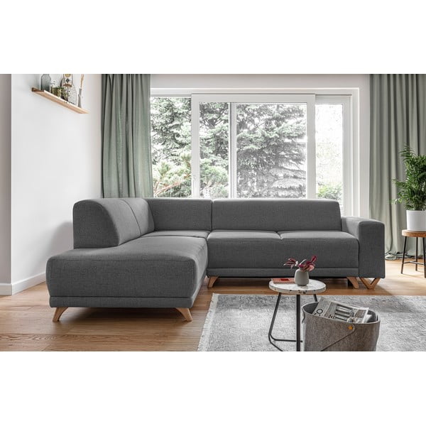 Tumehall nurgadiivanvoodi panipaigaga (vasak nurk/L-kujuline) Classy Sophie – Miuform-image-1