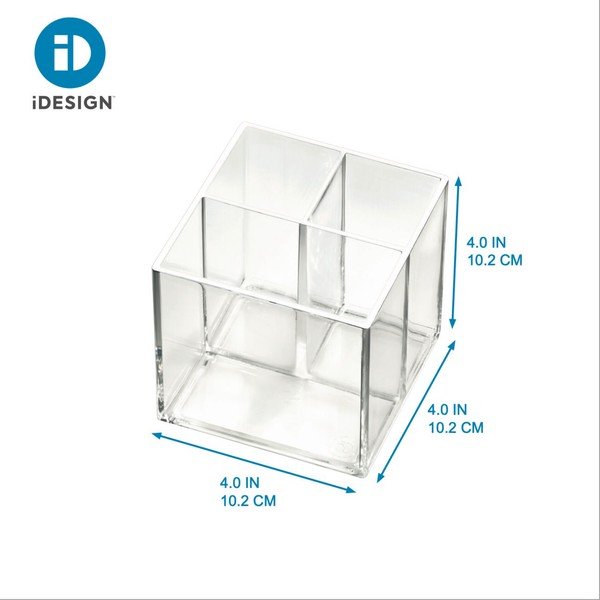 Taaskasutatud plastikust vannitoakomplektide organiseerija Cosmetic Cube - iDesign-image-3