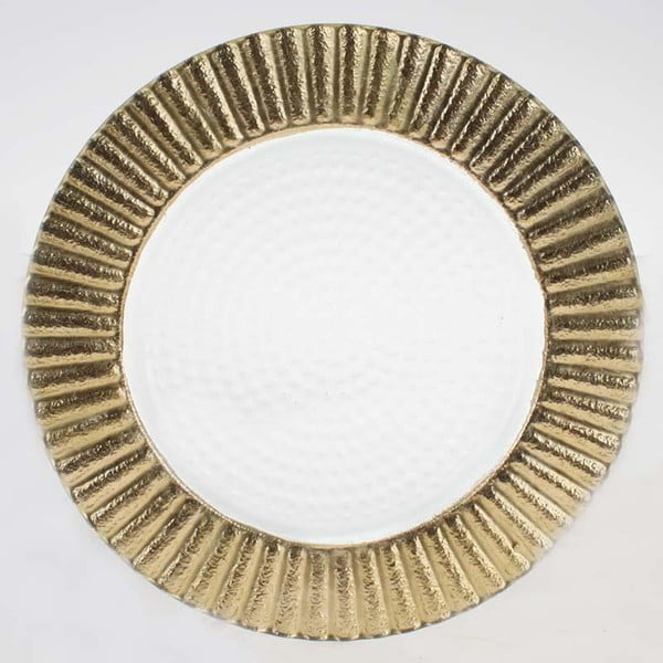 Set skleněných talířů Clear Gold, 26,5 cm, 2 ks