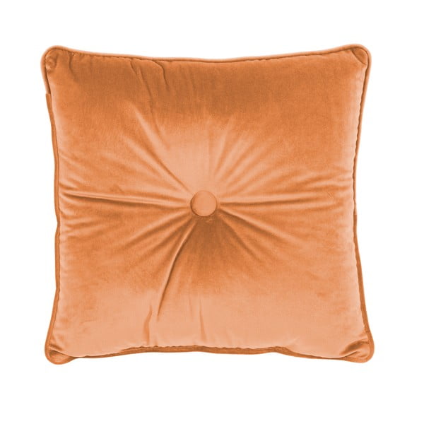 Oranž padi Velvet Button, 45 x 45 cm - Tiseco Home Studio