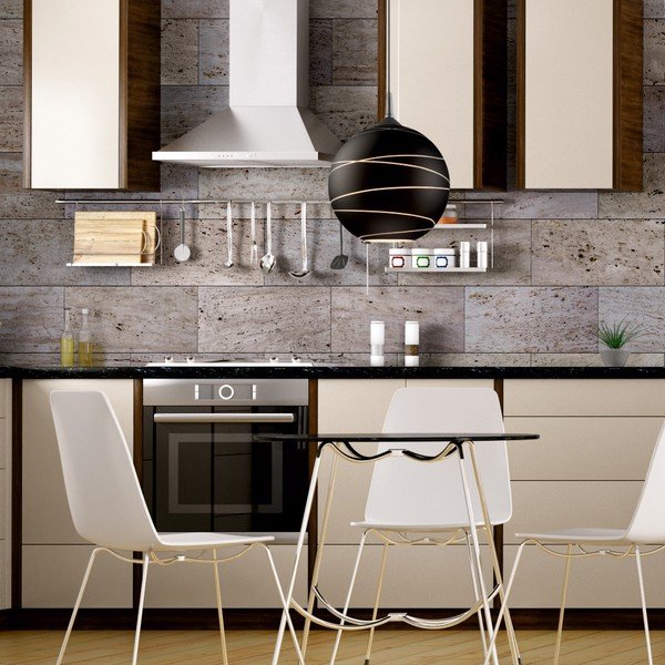 Must ümmargune rippvalgusti Lines - LAMKUR-image-1